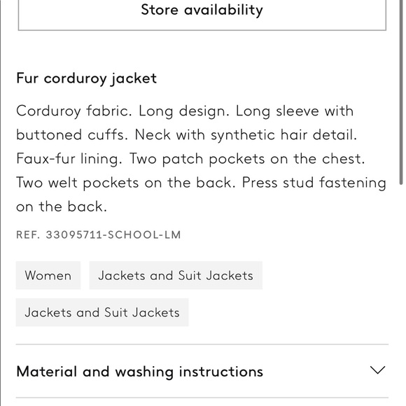 Mango Corduroy Jacket - Picture 8 of 9